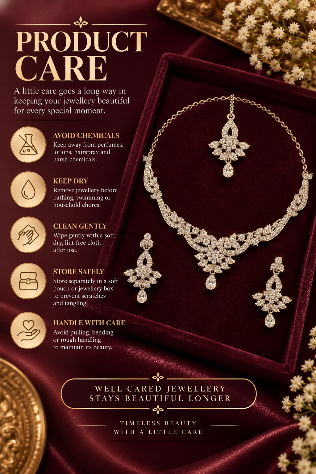 5600-11-R-W | MSK Jewels necklace in Rhodium White