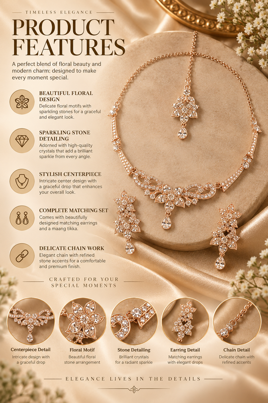 5600-6-ROS-W | MSK Jewels necklace in Rose White