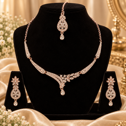 5600-1-ROS-W | MSK Jewels necklace in Rose White