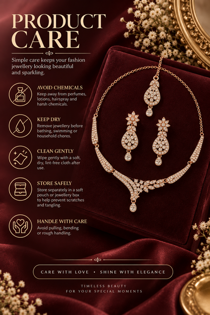 5600-1-ROS-W | MSK Jewels necklace in Rose White