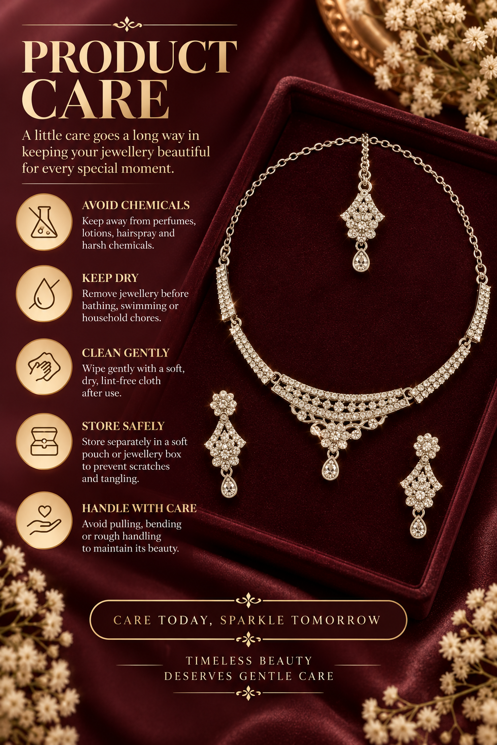 5600-10-R-W | MSK Jewels necklace in Rhodium White