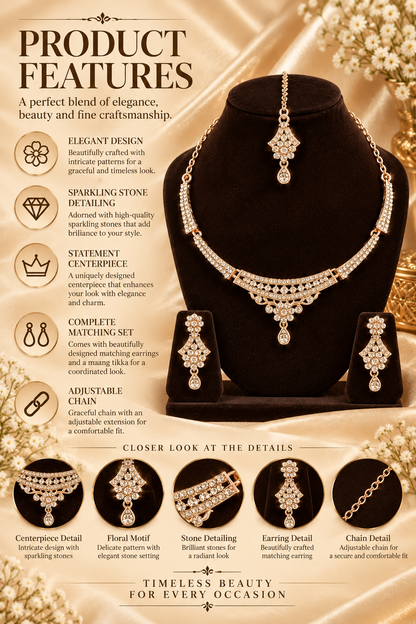 5600-10-ROS-W | MSK Jewels necklace in Rose White