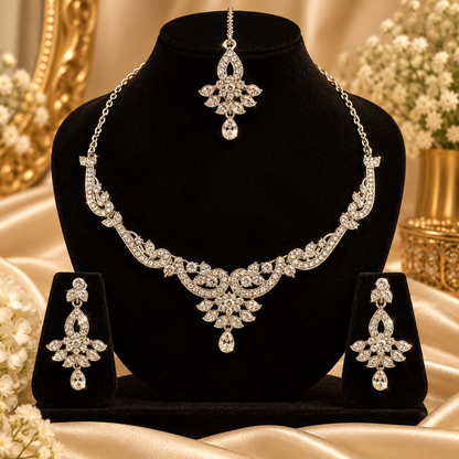 5600-11-R-W | MSK Jewels necklace in Rhodium White