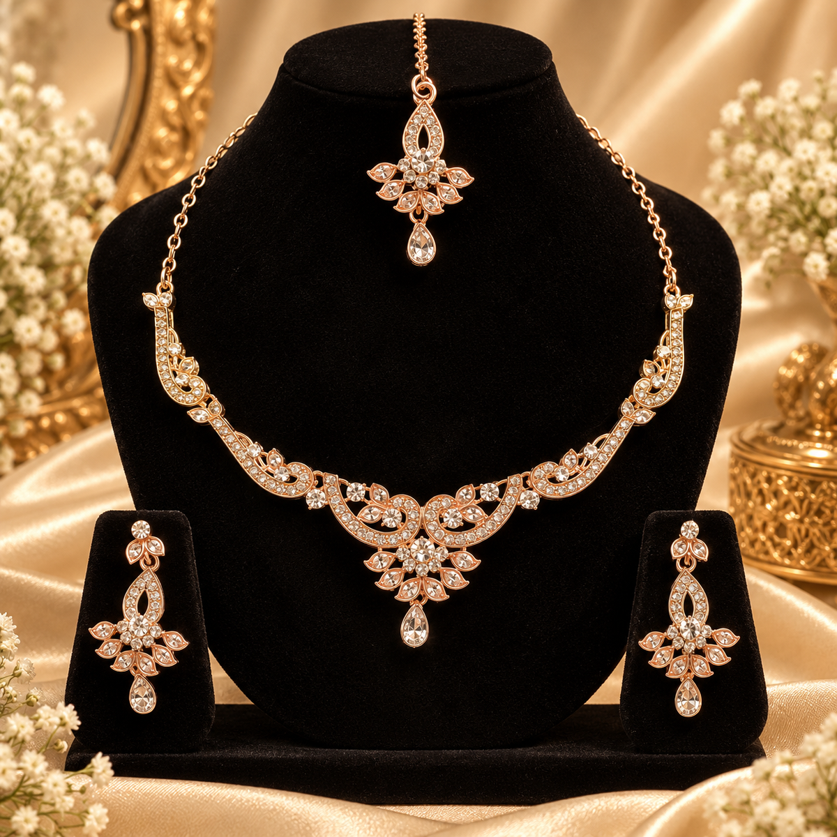 5600-11-ROS-W | MSK Jewels necklace in Rose White