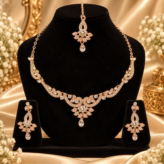 5600-11-ROS-W | MSK Jewels necklace in Rose White