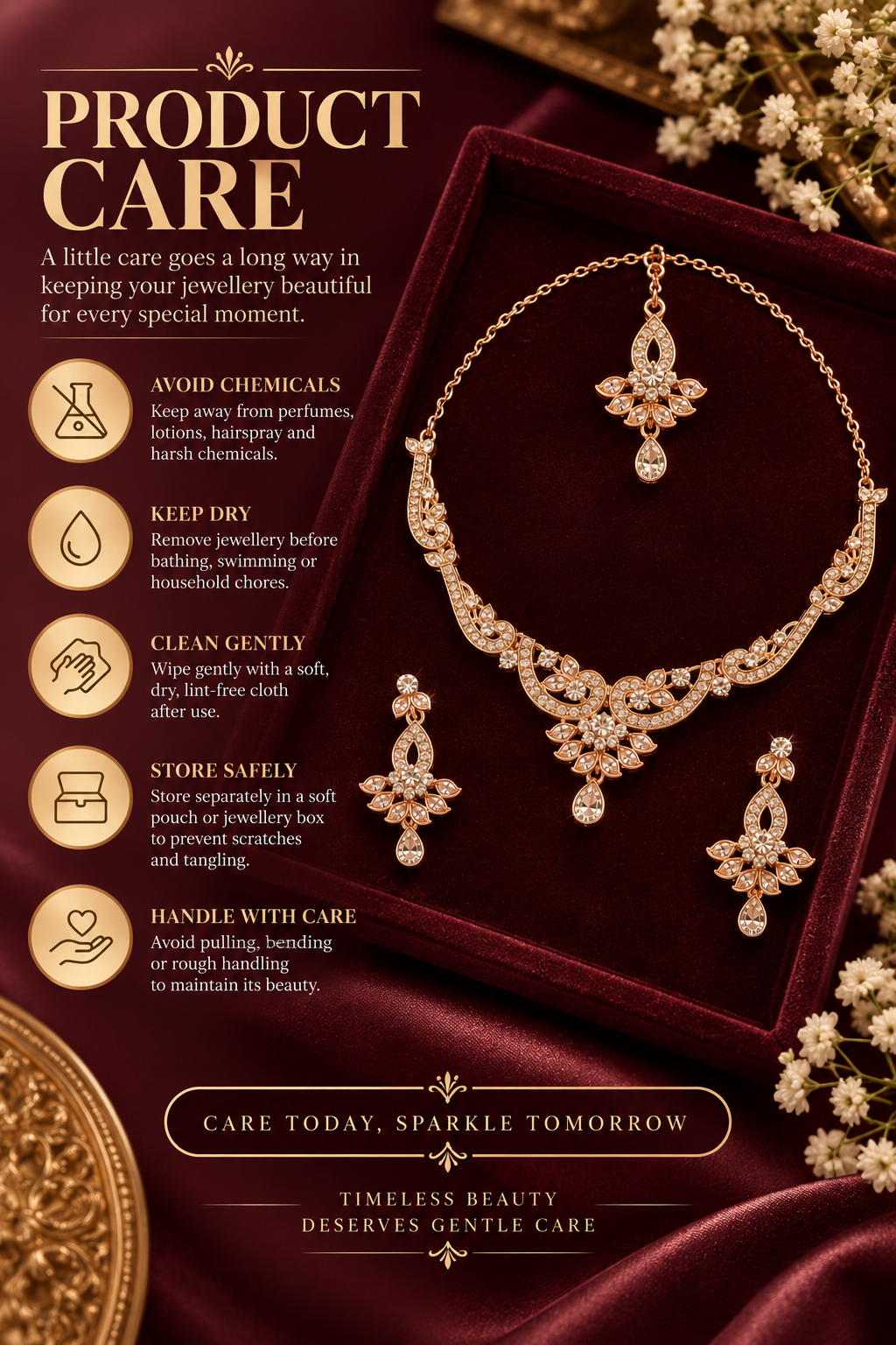 5600-11-ROS-W | MSK Jewels necklace in Rose White