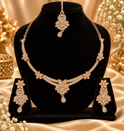 5600-12-ROS-W | MSK Jewels necklace in Rose White