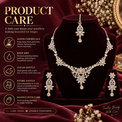 5600-2-R-W | MSK Jewels necklace in Rhodium White