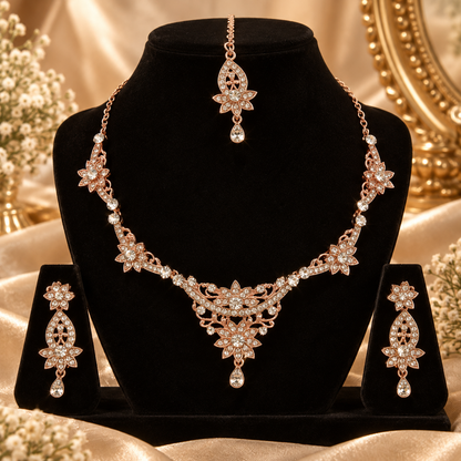 5600-2-ROS-W | MSK Jewels necklace in Rose White