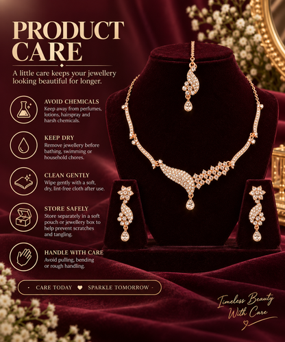 5600-3-ROS-W | MSK Jewels necklace in Rose White