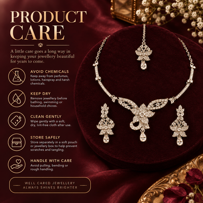 5600-5-R-W | MSK Jewels necklace in Rhodium White