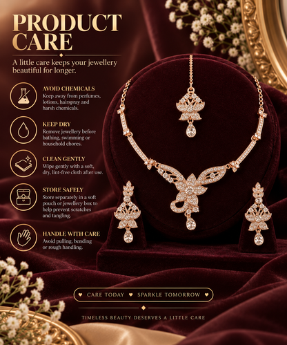 5600-5-ROS-W | MSK Jewels necklace in Rose White