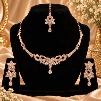 5600-6-ROS-W | MSK Jewels necklace in Rose White