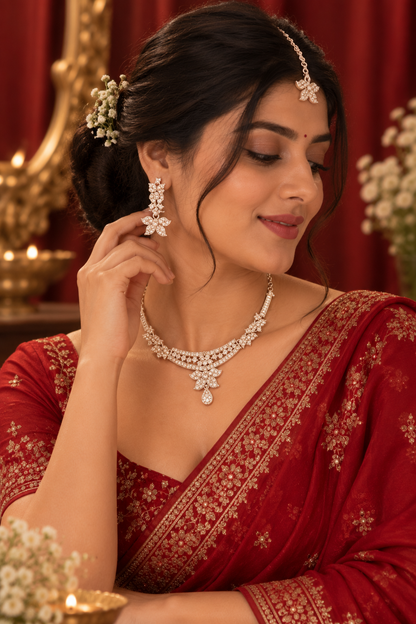 5600-7-R-W | MSK Jewels necklace in Rhodium White
