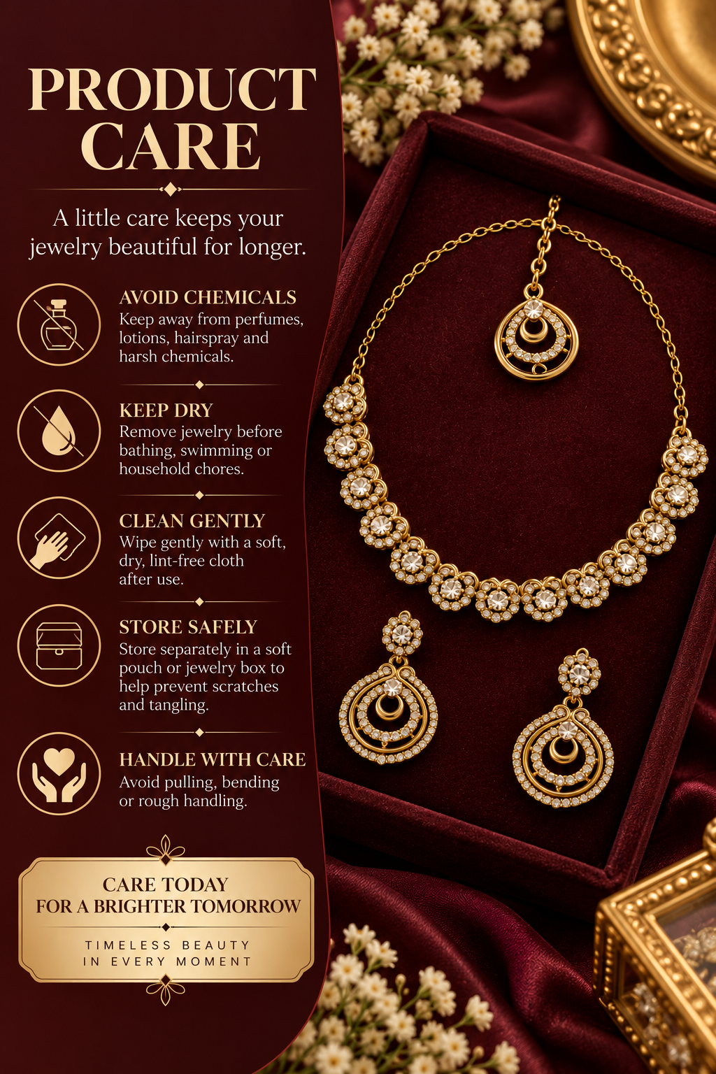 8900-8-SDO | Round Pendant Crystal Necklace Set — SDO, view 5