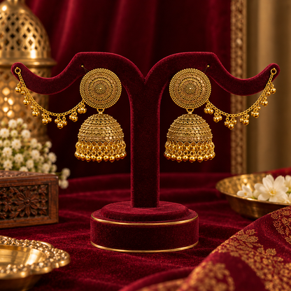 JMK-1-A jhumki earrings by MSK Jewells