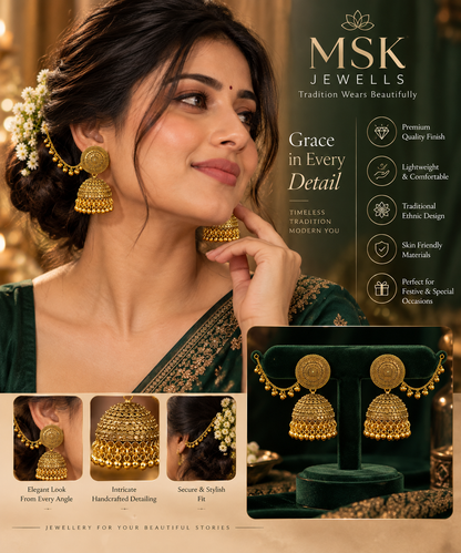 JMK-1 jhumki gallery image 3