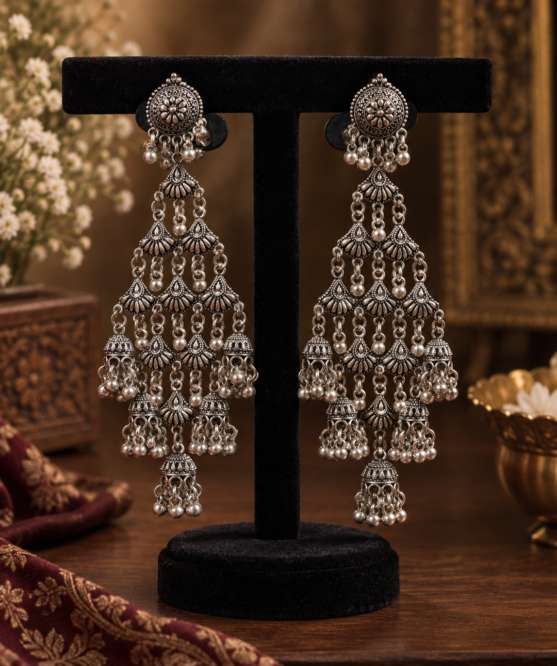 JMK-11-A jhumki earrings by MSK Jewells