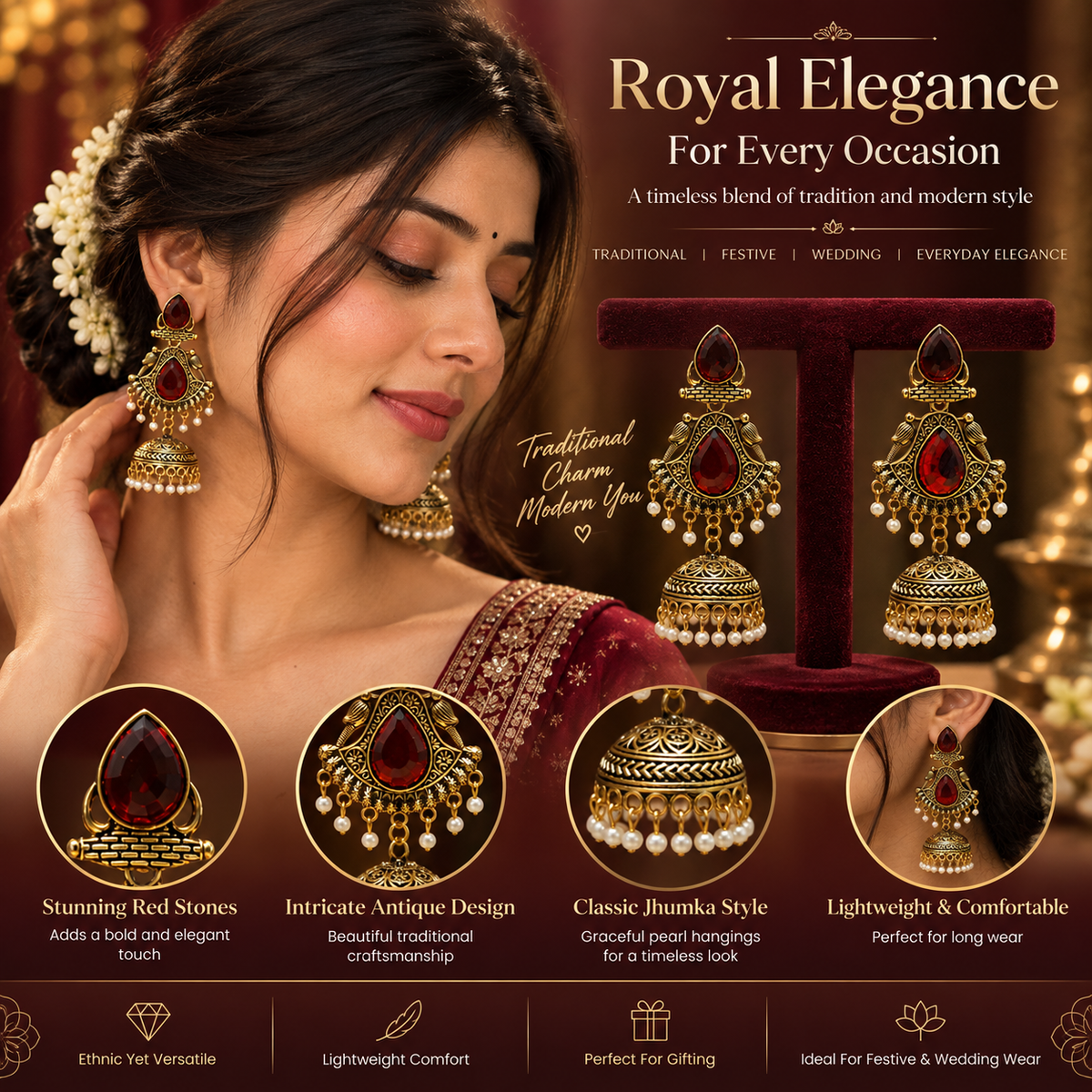 JMK-4 jhumki gallery image 18
