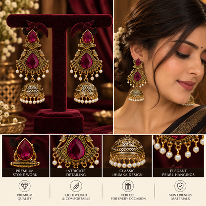 JMK-4 jhumki gallery image 6