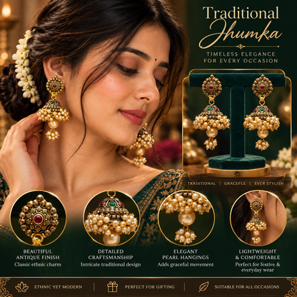 JMK-5 jhumki gallery image 3