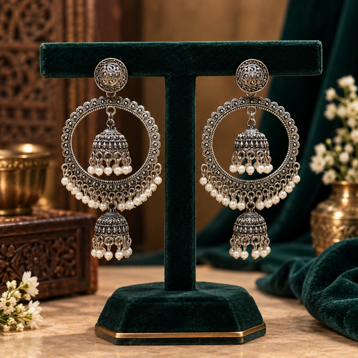 JMK-6-A jhumki earrings by MSK Jewells