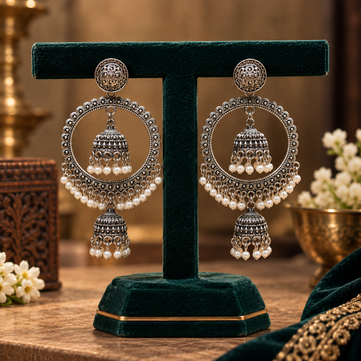 JMK-6 jhumki gallery image 2