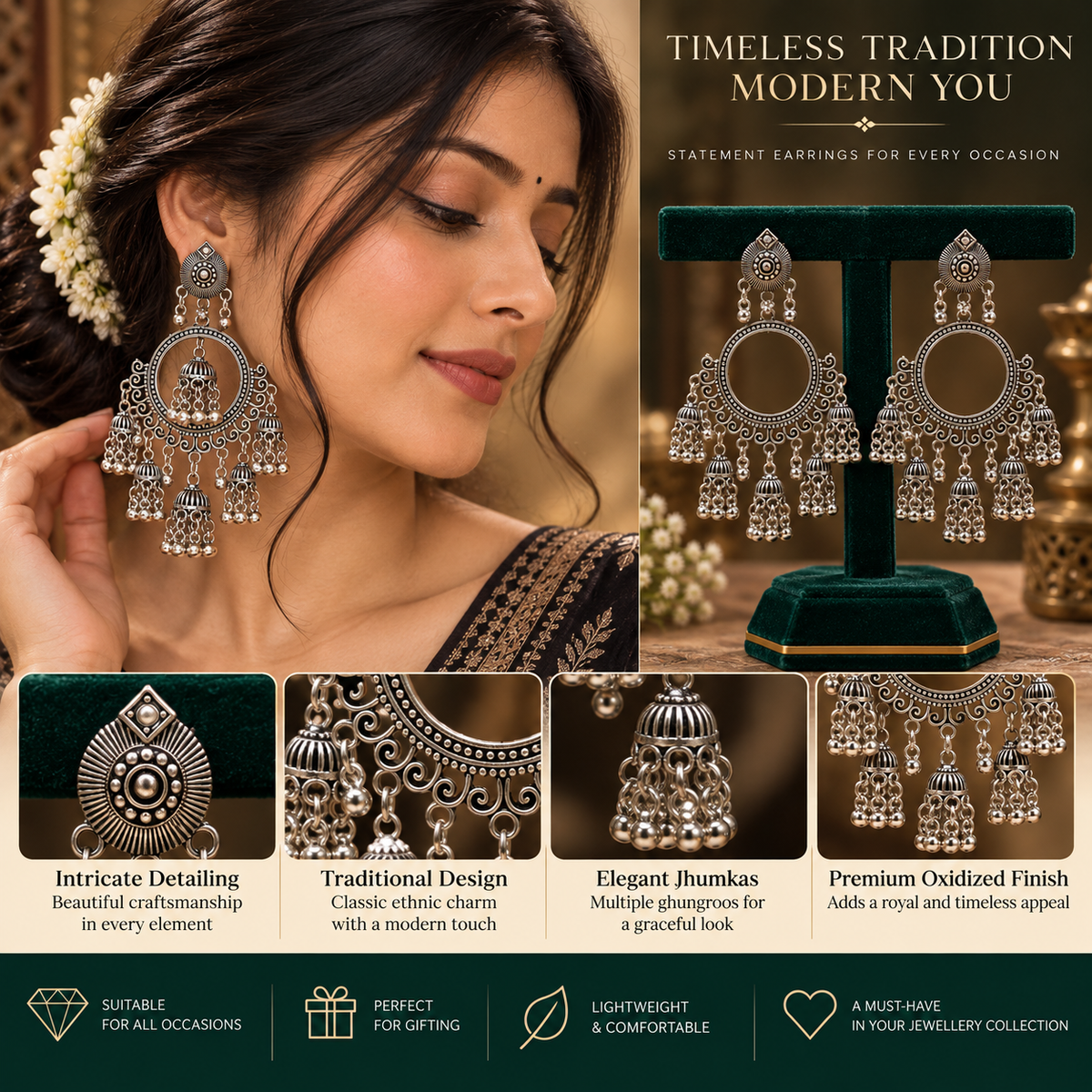 JMK-6 jhumki gallery image 6