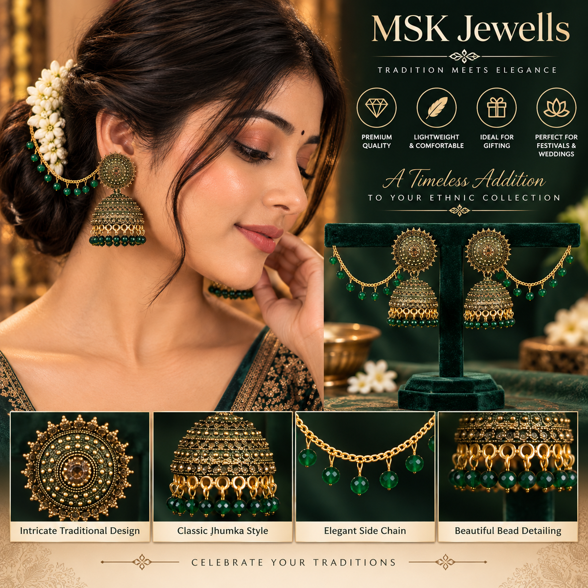 JMK-7 jhumki gallery image 12