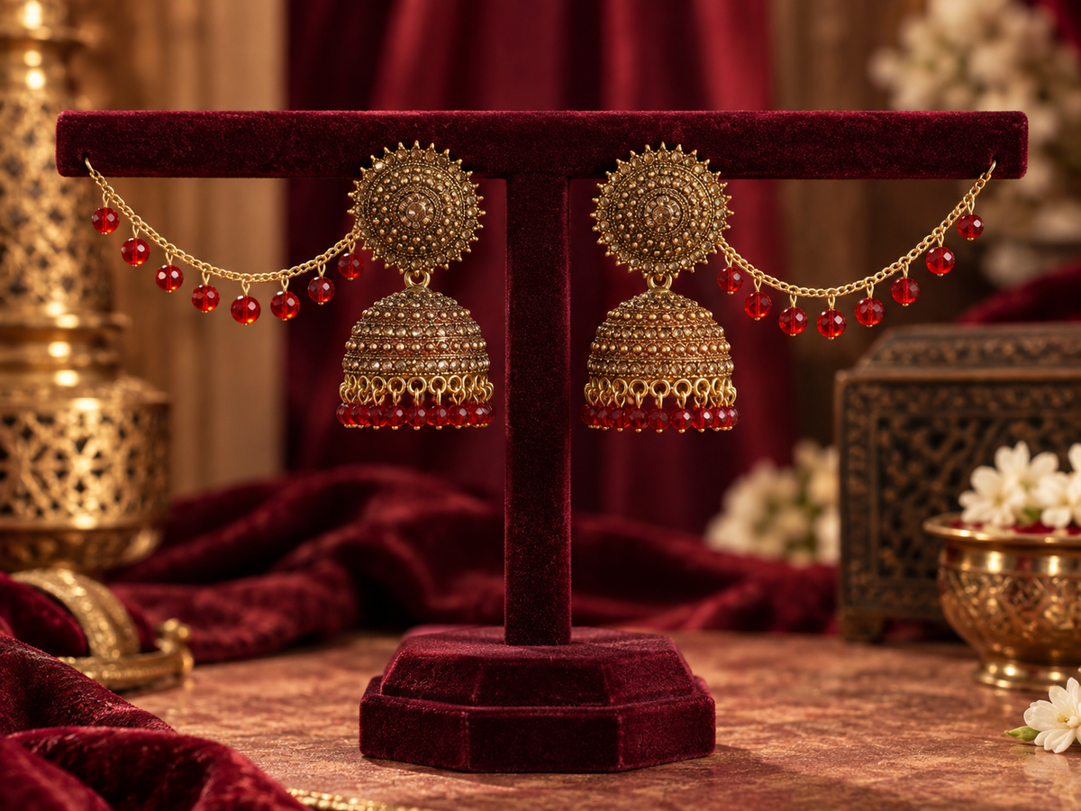 JMK-7 jhumki gallery image 13