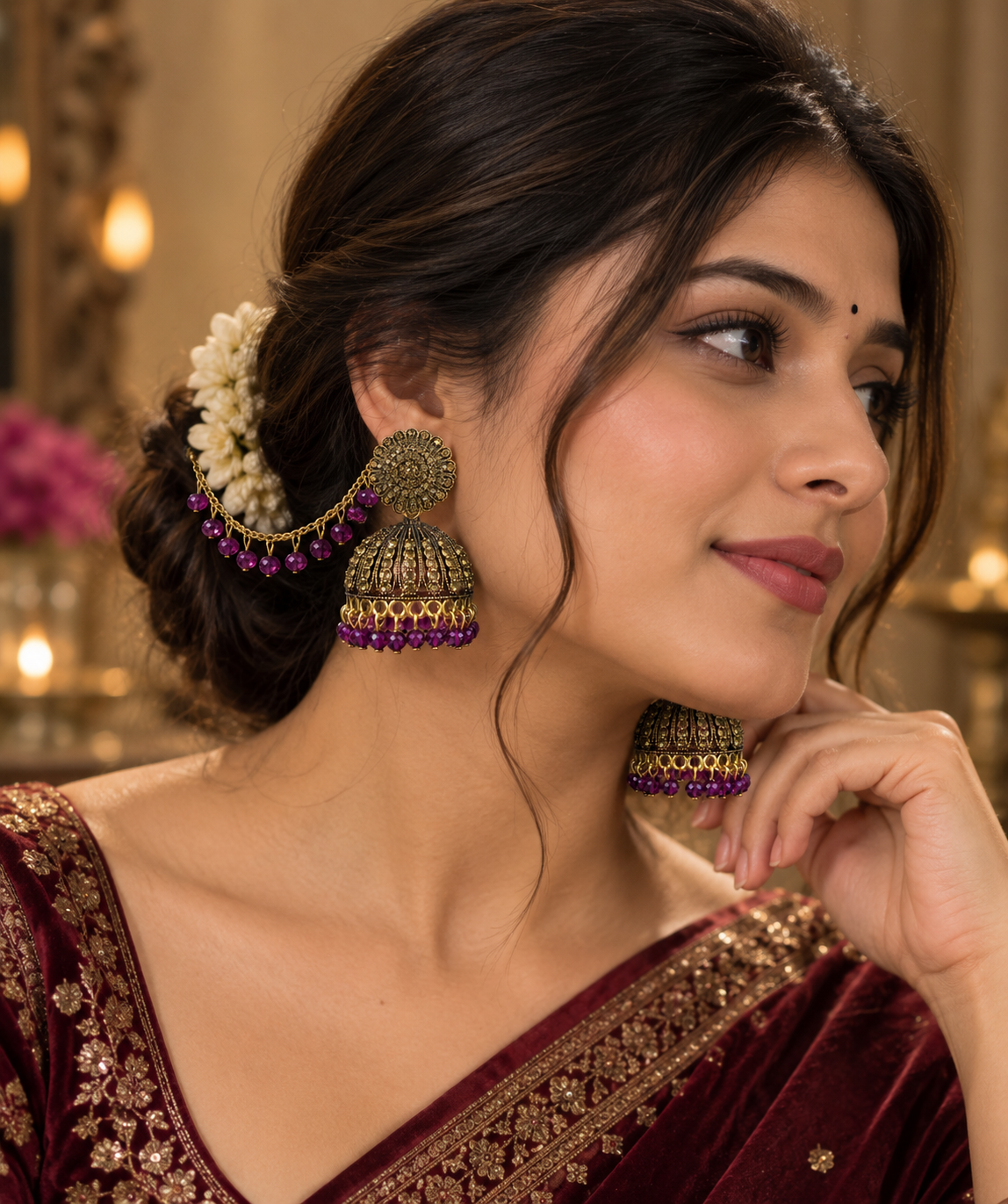 JMK-7 jhumki gallery image 2