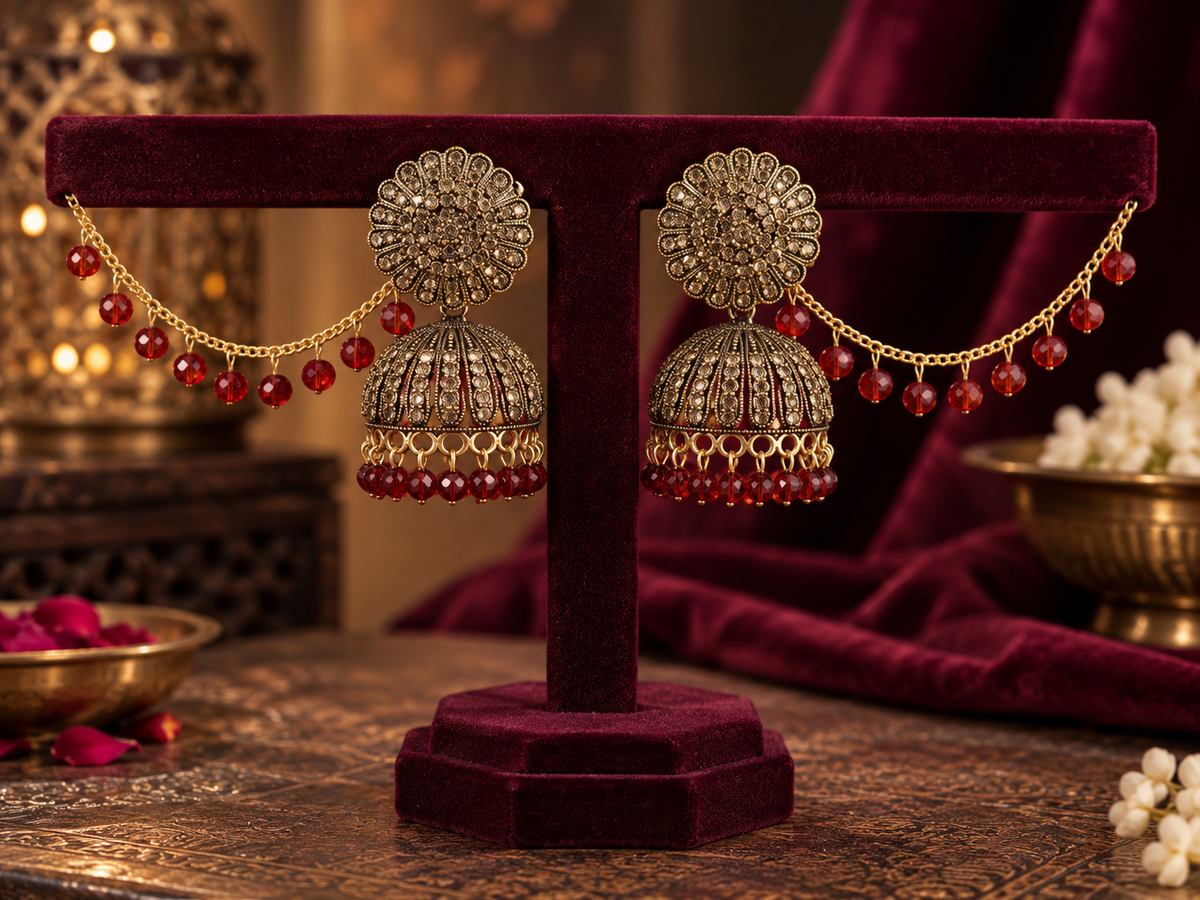 JMK-7 jhumki gallery image 7