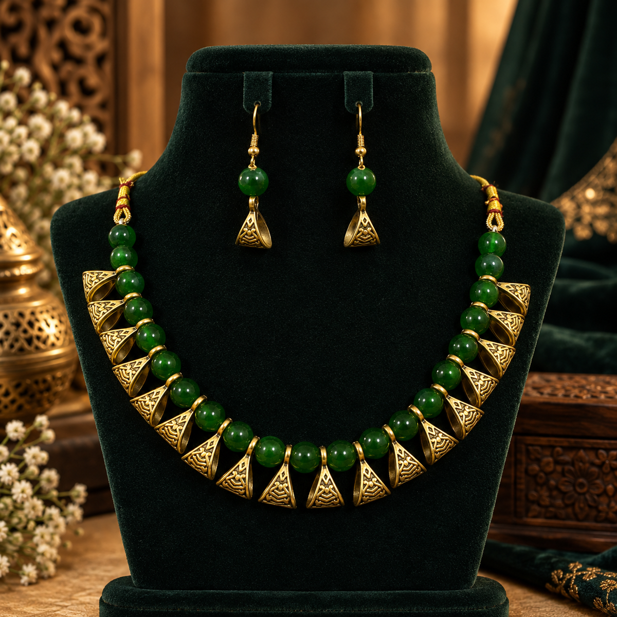 NKL-1 pearl necklace set image 1