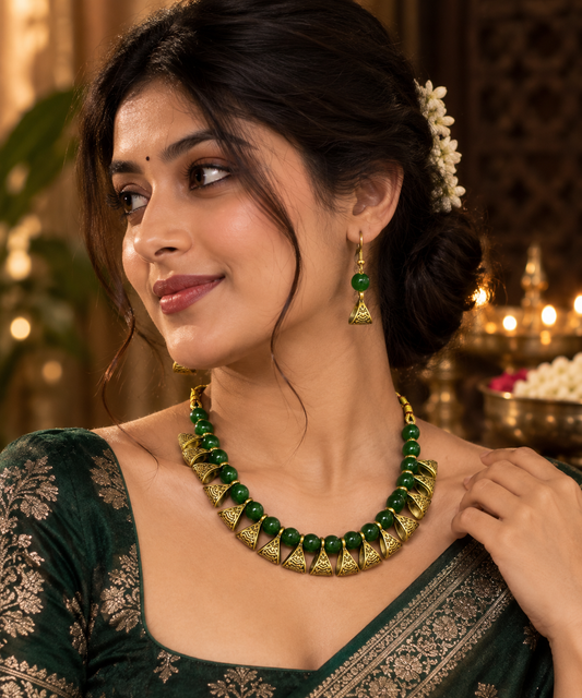 NKL-1 pearl necklace set image 2