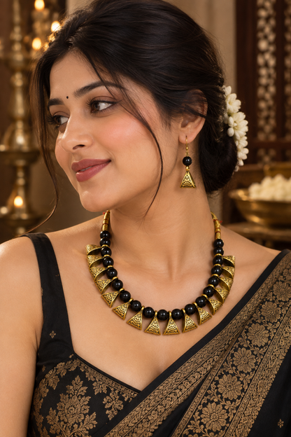 NKL-10 pearl necklace set image 2