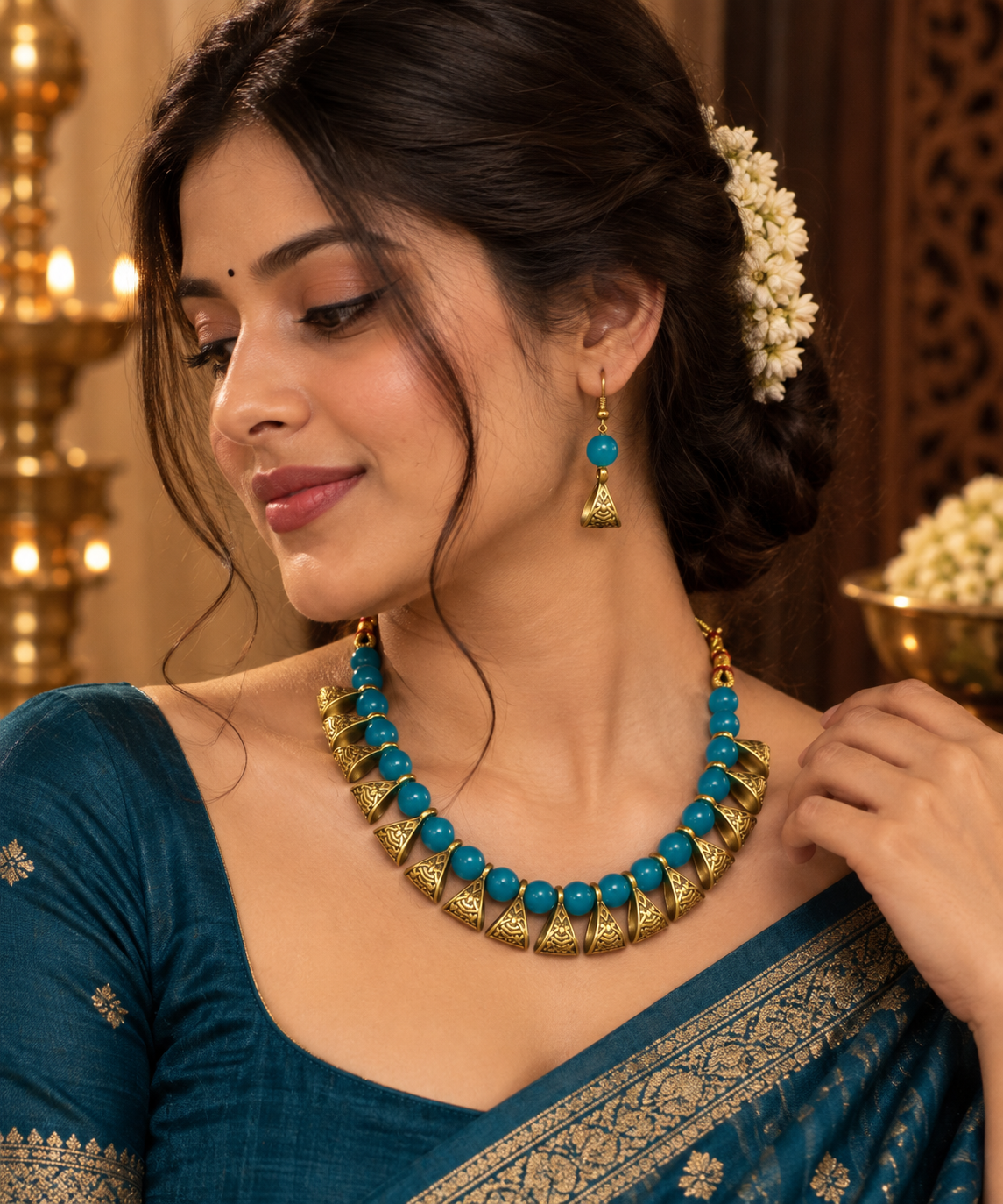 NKL-2 pearl necklace set image 2