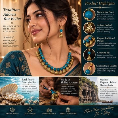NKL-2 pearl necklace set image 3