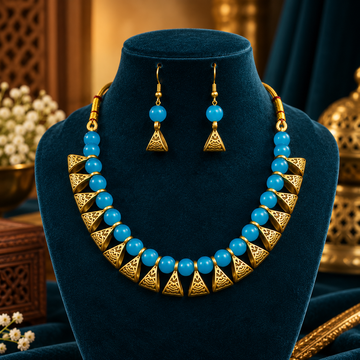 NKL-3 pearl necklace set image 1