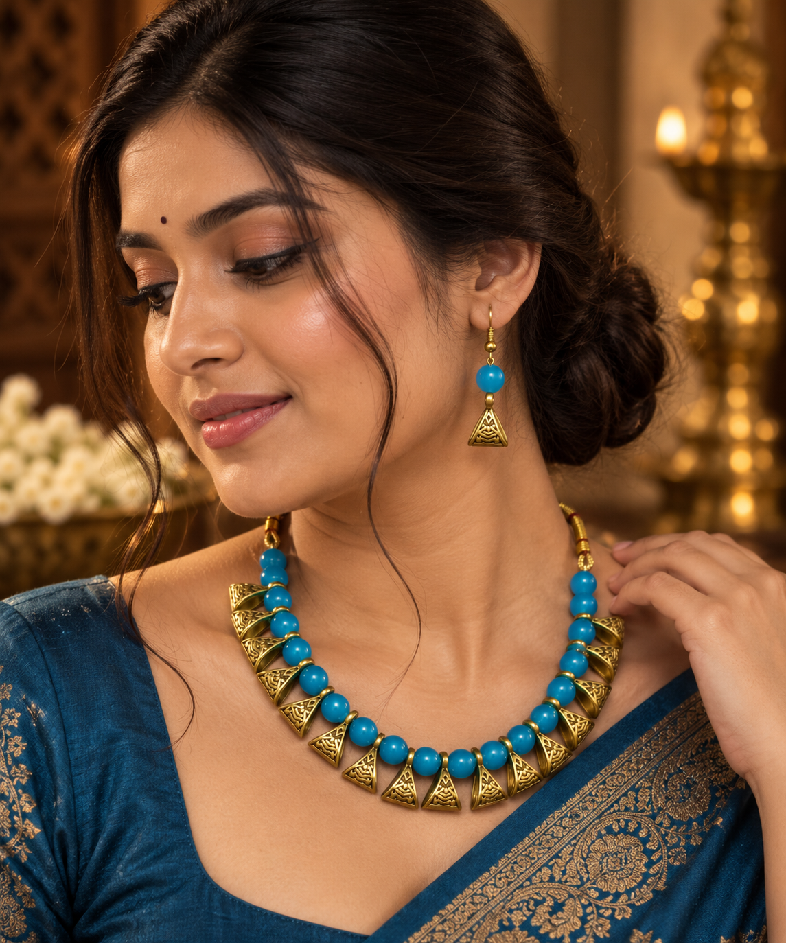 NKL-3 pearl necklace set image 2