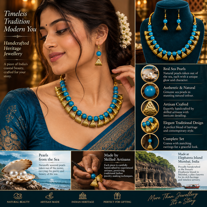 NKL-3 pearl necklace set image 3