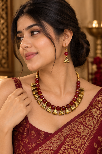 NKL-8 pearl necklace set image 2